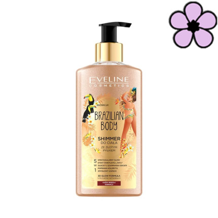 Eveline Brazilian Body Luxury Shimmer with Gold Dust for All Skin Types 150ml