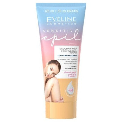 Evelin Sensitive Epil Gentle Cream for Comprehensive Depilation 175ml