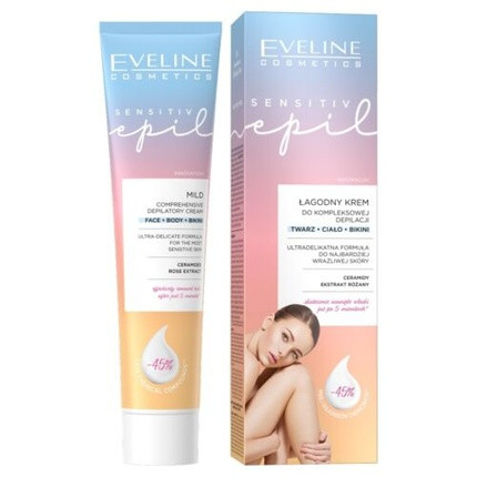 Evelin Sensitive Epil Gentle Cream for Comprehensive Depilation 125ml