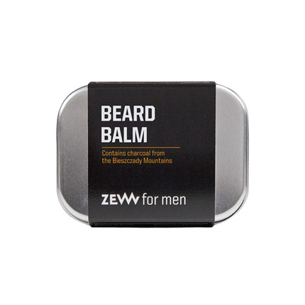 Zew For Men Almond & Coconut Charcoal Long-Lasting Hydration Beard Balm 80ml