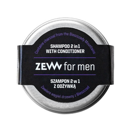 Zew For Men 2 In 1 Shampoo With Conditioner And Charcoal From Bieszczady 15ml