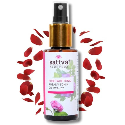 Sattva Rose Water Face Spray Natural Face Toner for Mature and Acne-Prone Skin 100ml