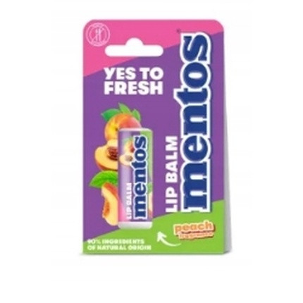 Mentos Peach Lip Balm - 44g Premium Hydration For Soft Smooth Lips