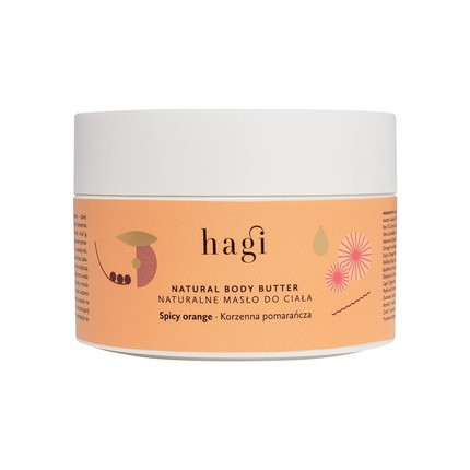 HAGI Natural Spicy Orange Body Butter with Shea Butter, Cocoa Butter, Mango Butter 200ml