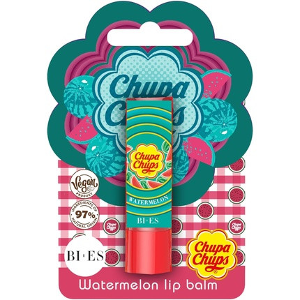 Chupa Chups Watermelon Lip Balm for Hydrated Lips Natural Vegan 1 count