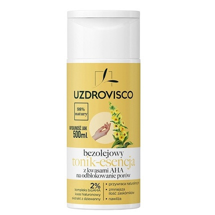 Uzdrovisco Oil-Free Toner Essence With Aha Acids 150ml