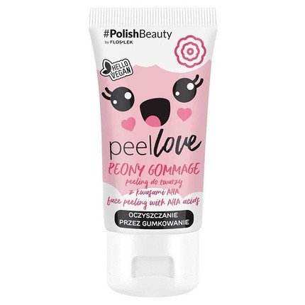 Floslek Peellove Peeling Peony Gommage with AHA Acids