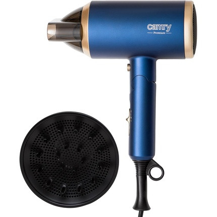 CAMRY CR2268 Hair Dryer with Ionization Technology Foldable Handle with Diffuser Concentrator Case 1800W