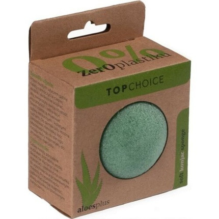 Top Choice Soft Konjac Face Sponge with Aloe Vera Plus