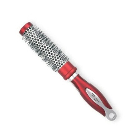 Top Choice Exclusive Round Hairbrush Size S Silver/Burgundy 62018-01