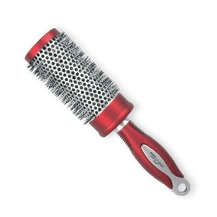 Top Choice Exclusive Round Hairbrush Size L Silver/Burgundy 6203201