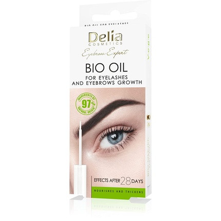 Delia Cosmetics Bio Eyebrow and Eyelash Oil Vegan Conditioner 7ml - Natural Growth Booster