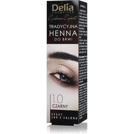 Delia Cosmetics Traditional Black Eyebrow Tint Professional Coloring 2g