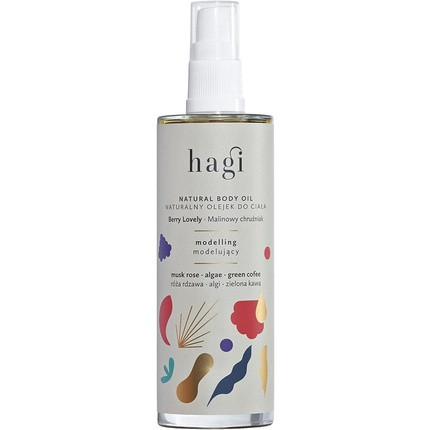 Hagi Natural Body Oil Berry Lovely Anti Cellulite Oil with Vitamin E and Rose Oil 100ml