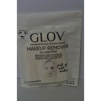 Sealed Glov Makeup Remover Face Cleansing Cloth Glove White for All Skin Types