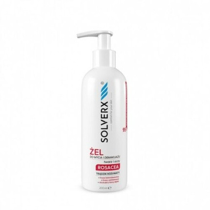 SOLVERX Rosacea Cleansing and Makeup Removal Gel 200ml