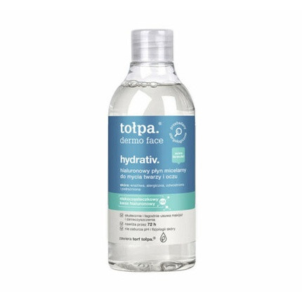 TOŁPA Dermo Face Hyaluron Micellar Water Face and Eye Cleansing 400ml