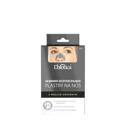 L'BIOTICA Deep Cleansing Charcoal Nose Strips - Pack of 3