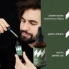 Monolit Beard Oil Moisturizing Nourishing Softening Avocado Jojoba Argan Vitamin E Sandalwood Scent Bottle with Dropper Generous 30ml