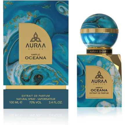 Ample Oceana Extrait de Parfum 100ml by Auraa Desire Luxurious Unisex Fragrance with Spicy, Floral, and Amber Notes