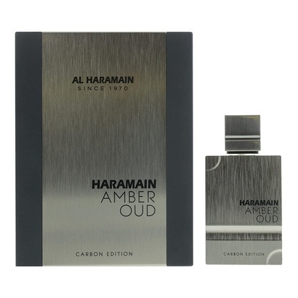 Al Haramain Amber Oud Carbon Edition for Men Eau de Parfum Spray 2.0 Ounce