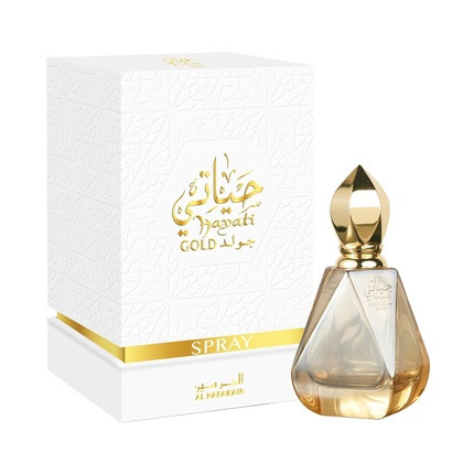 Al Haramain Hayati Gold Perfume for Women and Men Timeless Allure Sweet Perfume with Vanilla Musk and Tolu Balsam Notes 3.33 oz EDP Spray