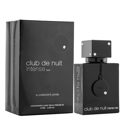 ARMAF Club De Nuit Intense Perfume Oil for Men - Bergamot, Rose, Musk and Vanilla Oil Perfume 18ml 0.60 Fl Oz