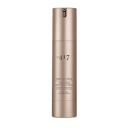 -417 Dead Sea Cosmetics Time Reverse Night Facial Serum 1.7 oz. Multi Action Anti Aging Vegan Serum Jojoba Oil Shea Butter Time Control Collection