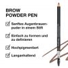 IsaDora Brow Pencil - Brow Powder in Pencil Form for Dense Eyebrows - Long-lasting Result - With Eyebrow Brush - Brow Pencil Hair Drawing - Medium Brown