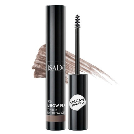 IsaDora Eyebrow Gel with Precision Brush - Easy Fixing and Long-lasting Result - For Defined and Fuller-looking Eyebrows - Eyebrow Lamination - Light Brown Soft Brown