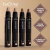 IsaDora Stick'n Brush Contouring Stick with Brush Matte Natural Contour 2-in-1 Cream Contour Stick and Brush Beige Neutral