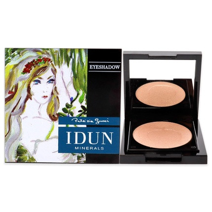 IDUN Minerals Single Eyeshadow Fjallsippa Highly Pigmented Intense Color Highlighter Shimmery Illuminating Finish 100% Vegan Highly Purified Safe for Sensitive Eyes Champagne 0.10 oz