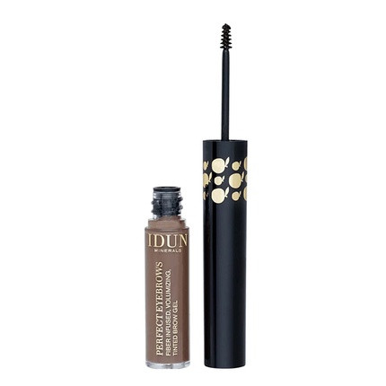 Idun Minerals Perfect Eyebrows Gel Adds Texture for Voluminous Brows Medium Brown 0.19 oz