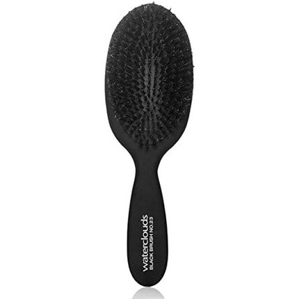 Waterclouds Black Brush 23 Pure Bristle Hairbrush