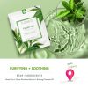 FOREO Green Tea Purifying Facial Sheet Mask for Blemish-Prone Skin 3 Pack - Antioxidant Calming Clean Formula