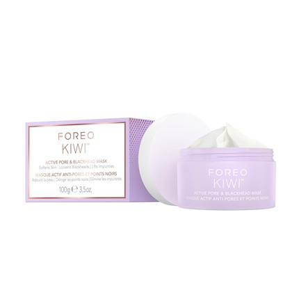 FOREO KIWI Active Pore & Blackhead Mask 100g - Blackhead Remover Clay Mask & Moisturizing Jojoba Oil Pore Minimizer Skin Purifying & Detox Face Mask Vegan & Cruelty-Free All Skin Types