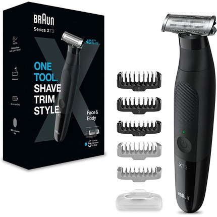 Braun Series XT3 Beard and Body Trimmer and Electric Shaver For Men