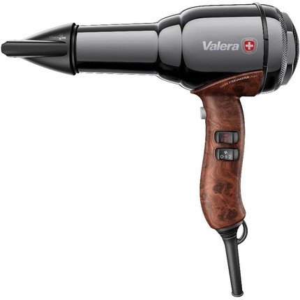 Valera Swiss Steel Master Light Professional Metal Hair Dryer with Ion Generator 2100 Watt Black Chrome