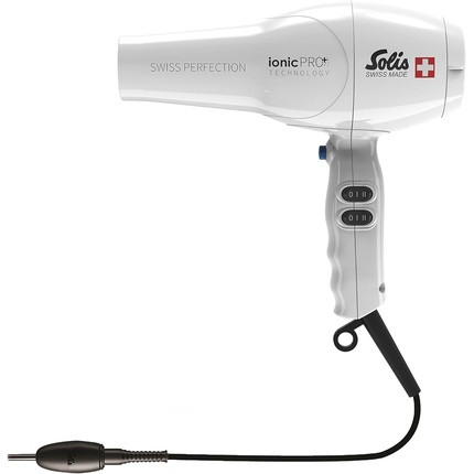 Solis Swiss Perfection 360º ionicPRO 440 Ionic Hair Dryer with IonicPRO Technology 360º Rotating Cable Styling Nozzle White