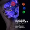 FAQ 201 RGB LED Face Light Therapy Mask Anti-Aging and Wrinkle Red Light Therapy 600 Light Points