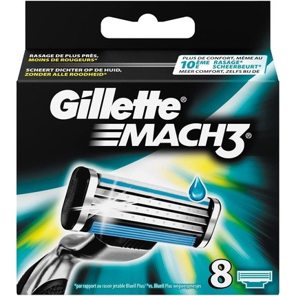 Gillette Mach3 Razor Blades for Men 8 Pieces