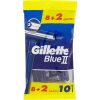 Gillette blue 2 chromium coating long lasting disposable razor 8+2