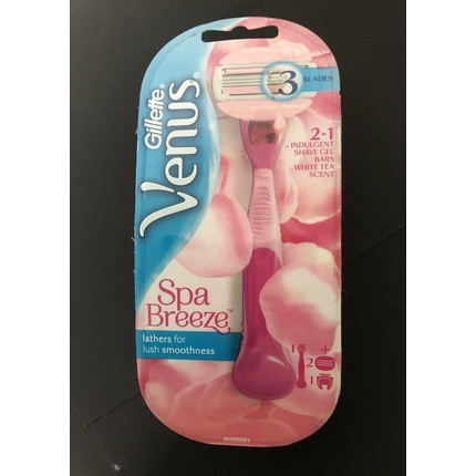 Gillette Venus Spa Breeze 2-in-1 Shave Gel Bar Tea Scent Lathers Lush Smoothness