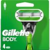 Gillette Body Razor Blades for Men 4 Replacement Blades 3 Blades Stronger Than Steel