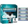 Gillette Mach3 Razor Blades for Men 4 Count - Pack of 4