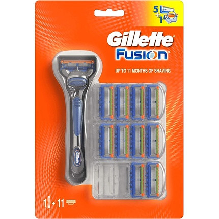 Gillette Fusion Manual Razor 10 Blades