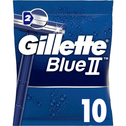 Gillette BlueII Disposable Razors for Men - Pack of 10