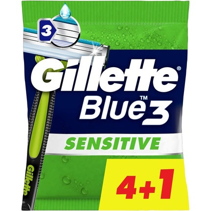 Gillette Blue3 Sensitive Disposable Razor 5 units