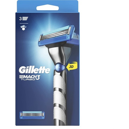 Gillette Mach3 Turbo 2 Shaving System Multicolor