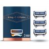 Gillette King C. Men's Razor Blades for Neck 3 Blades